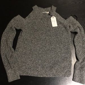 Black and white cut out sweater